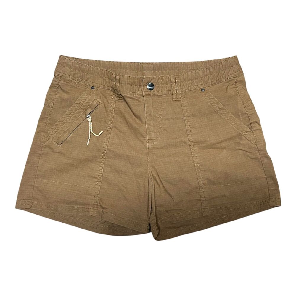 Title Nine, Women's Shorts, Big B Shorts 4"Size 10, Brown, Used